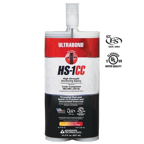 Atc Ultrabond Hs Cc High Strength Anchoring Epoxy Adhesive A