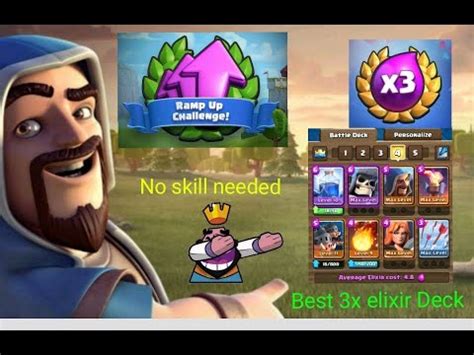 Best Ever Deck For 3x Elixir Event Ramp Up Challenge Clash Royale