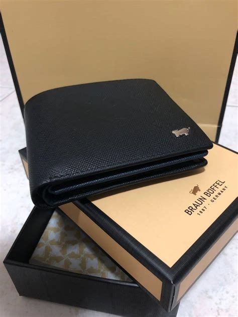 Braun Buffel Leather Wallet Mens With Original Box And Certificate