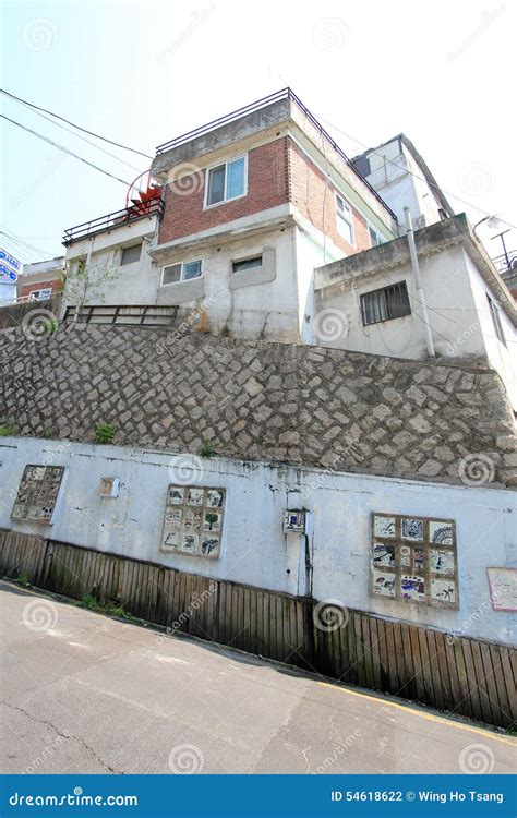 Ihwa Mural Village Street View In Seoul Editorial Photography Image