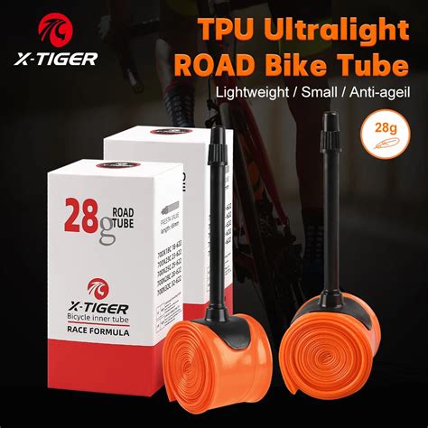 X TIGER Ultralight Bike Inner Tube 700X18 32C Road MTB Bicycle TPU Tire