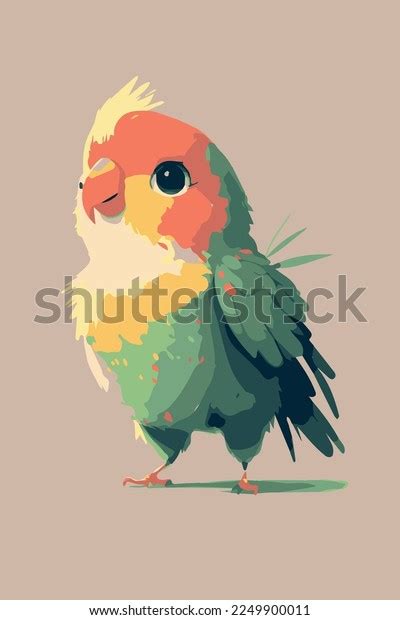 Parrot Cartoon Vector Drawing Colorful Bird Stock Vector (Royalty Free ...