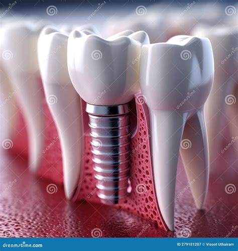 Human Teeth Or Dentures Tooth Human Implant Dental Concept Ai Generated Stock Illustration