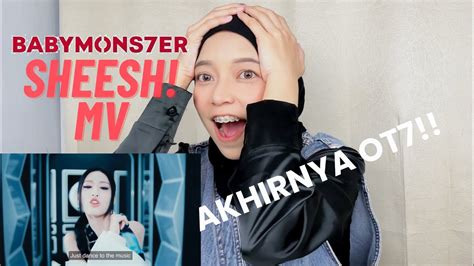 Reaction Babymonster Sheesh M V Ot Akhirnya Lengkap Juga Youtube