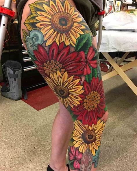 Adorable Sunflower Tattoos That Will Always Cheer You Up Meanings