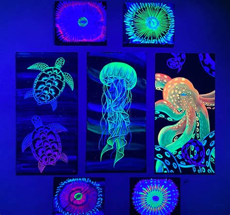 Black Light Drawings