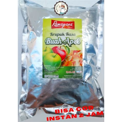 Jual Camilan Kerupuk Krupuk Buah Apel Ramayana Gram Snack Enak