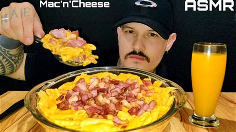 Asmr Comida Mac And Cheese Muito Bacon Minha Vers O