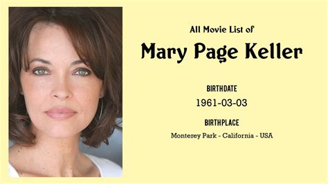 Mary Page Keller Movies List Mary Page Keller Filmography Of Mary Page