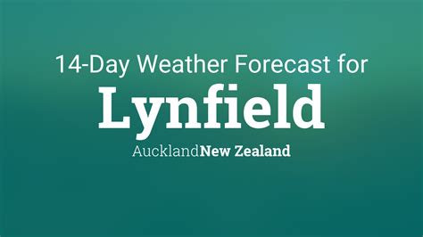 Lynfield, New Zealand 14 day weather forecast