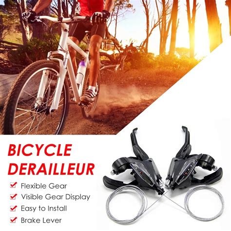 Accessoire vélo Kit de leviers de vitesses et de freins pour vélo 3x7