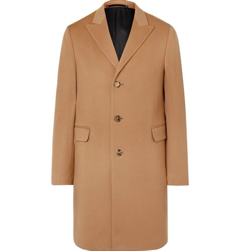 Paul Smith Wool And Cashmere Blend Coat Brown Paul Smith