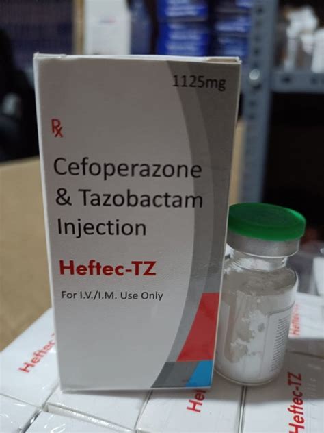 Heftec Tz Cefoperazone And Tazobactam For Injection 1 125mg At Rs 300