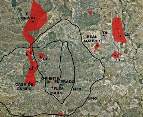 Escarpado Persuasivo Part Cula M Madrid Mapa Empresario Menos Monte