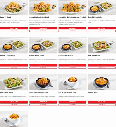 Chilis Menu Usa Updated Prices Latest Restaurant Menus With