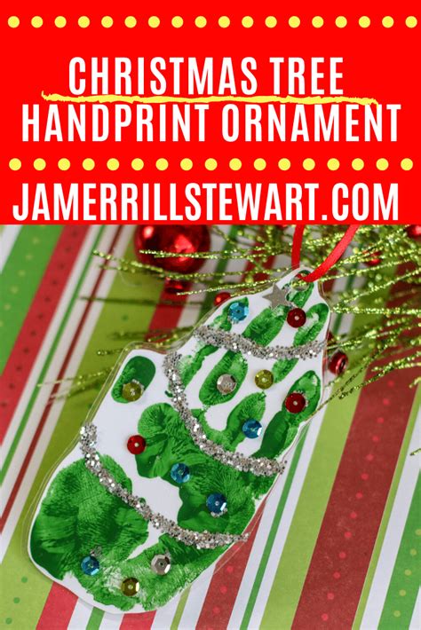 Christmas Tree Handprint Ornament | JamerrillStewart.Com