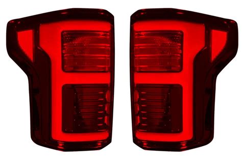 15 17 F150 And Raptor Recon Smoked Red Taillights With Blis 264268ledrbk