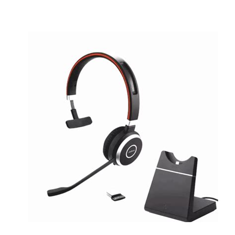 Jabra Evolve 65 Se Link380a Ms Mono Headset With Charging Stand Cellular Accessories For Less