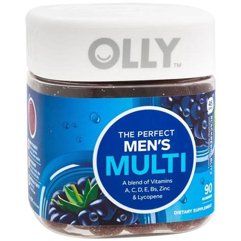 Olly Multi Vitamins, Men's, The Perfect, Gummies, Blackberry Blitz ...