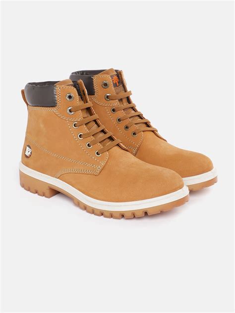 Woodland Men Nubuck Leather Mid Top Regular Boots Price History