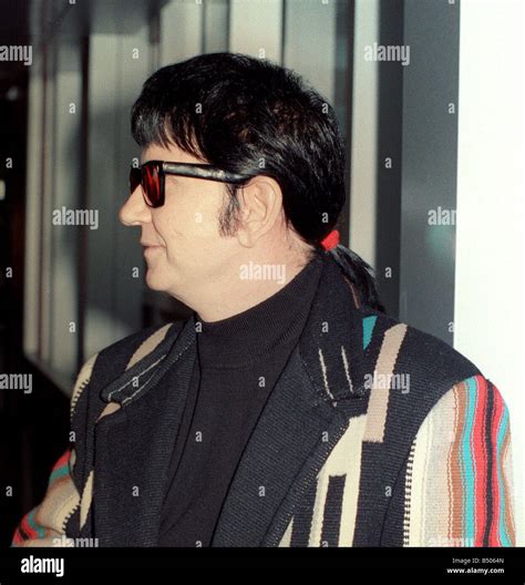 Roy Orbison At Heathrow Airport November In Multi Coloured Coat