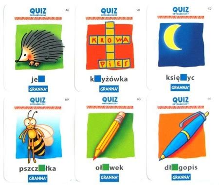 IQ Quiz ortograficzny SPRZEDAŻ HURTOWA Granna Gry dla dzieci