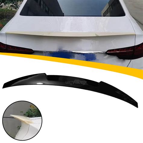 Carbon Fiber Gloss Black M4 Style Car Rear Boot Ducktail Spoiler Wing