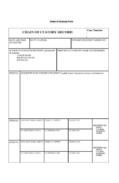 Free 35 Custody Forms Download How To Create Guide Tips