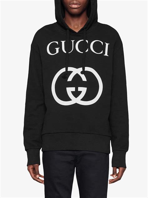 Gucci Hooded Sweatshirt With Interlocking G Black FARFETCH