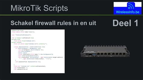 MikroTik Scripts Schakel Firewall Rules Automatisch In En Uit YouTube