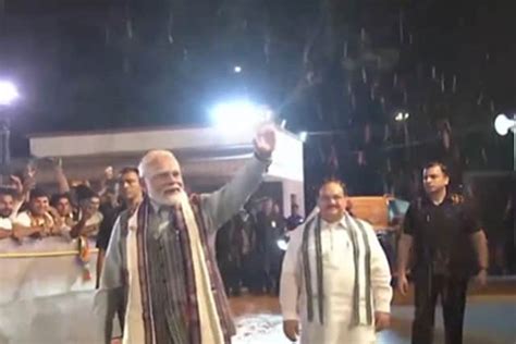 Pm Modi Receives Rousing Welcome At Bjp Hq In Delhi After G20 Success