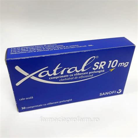 Xatral Sr Mg X Compr Elib Prel Medicament Farmacia Profarm