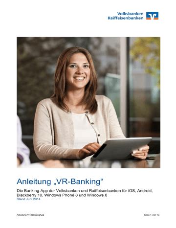 Anleitung Zur Vr Banking App Manualzz