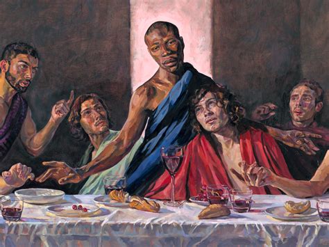 Mysterious bullet hole through Jesus Christ found on painting of The Last Supper | The ...