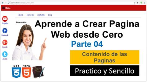 Como Crear Una Pagina Web Desde Cero Parte Youtube