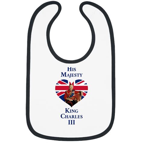 King Charles Coronation King Charles Iii His Majesty 5 Bibs Sold By