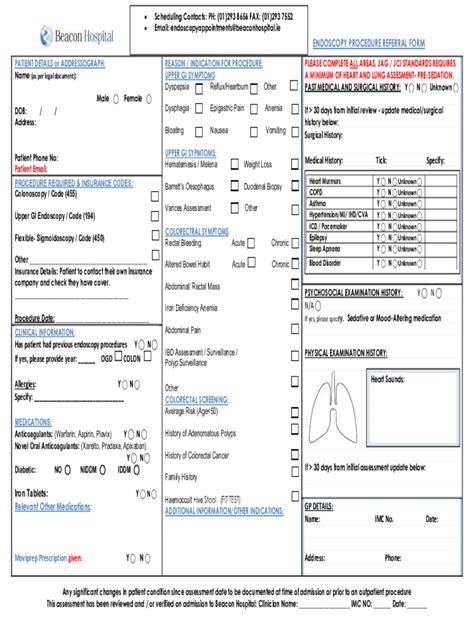 Fillable Online Endoscopy Procedure Referral Form Fax Email Print