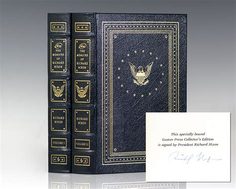 Richard Nixon Memoirs First Edition Signed Rare Presidential