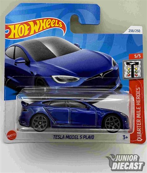Hot Wheels Tesla Model S Plaid kék Junior Diecast