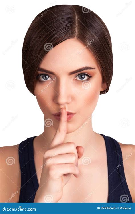 Shhhhh Stock Image Image Of Girl Hush Hair Ideas 39986545