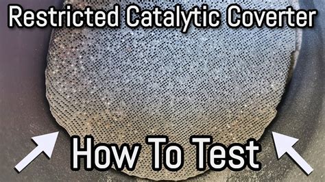 How To Diagnose An Exhaust Restriction Blocked Catalytic Converter