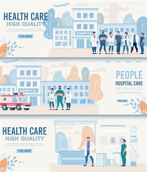 Premium Vector | High quality healthcare header flat banner set
