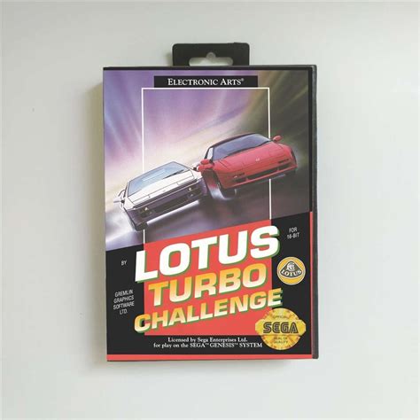 Lotus Turbo Challenge Sega Genesis Mega Drive MD Game Card US Cover ...