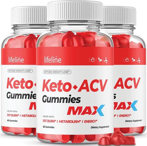 3 Pack Lifeline Keto Acv Gummies Max Weight Loss 180 Gummies