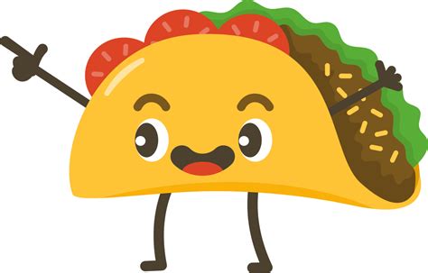 Sonriente Taco Dibujos Animados Personaje 19818436 Png