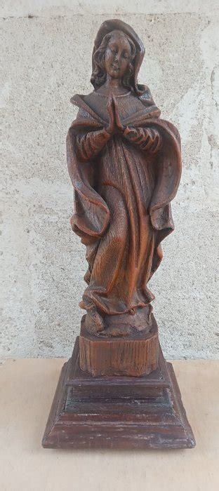 Sculptuur Madonna 46 Cm Hout Catawiki