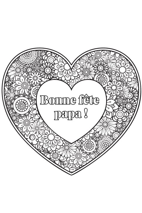 Fête des pères 6 coloriages à imprimer pour célébrer les papas