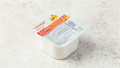 Творог ВкусВилл / Избёнка детский «Персик» 4,2% - «Нежнейший фруктовый ...