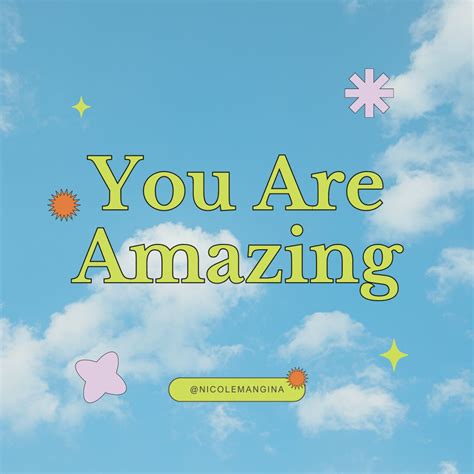 You Are Amazing Nicole Mangina The Success Perspective