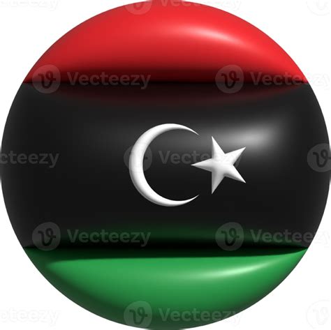 Libya Flag Circle 3d 22501808 Png